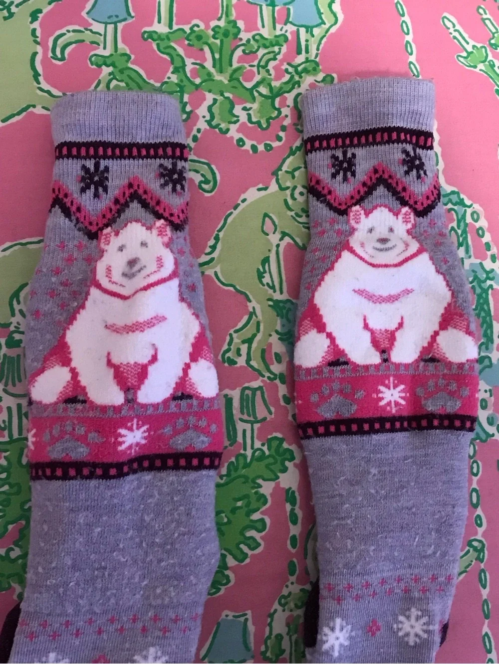 Smartwool Wintersport Full Cushion Polar Bear Over The Calf Socks kids sz. large
